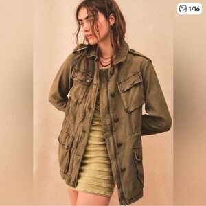 Women’s Free People Not Your Brothers Surplus Jacket Size Small